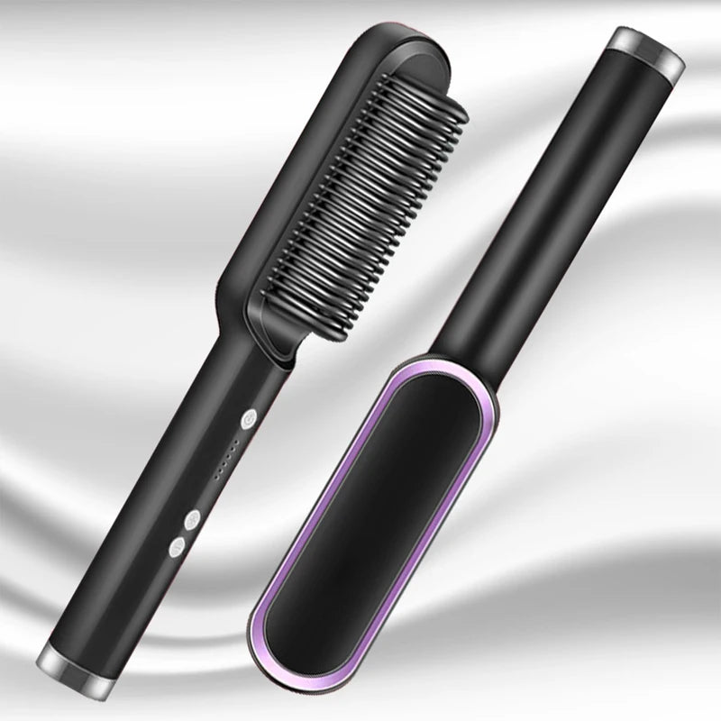 Electric Hair Straightener Brush Professional Straightener