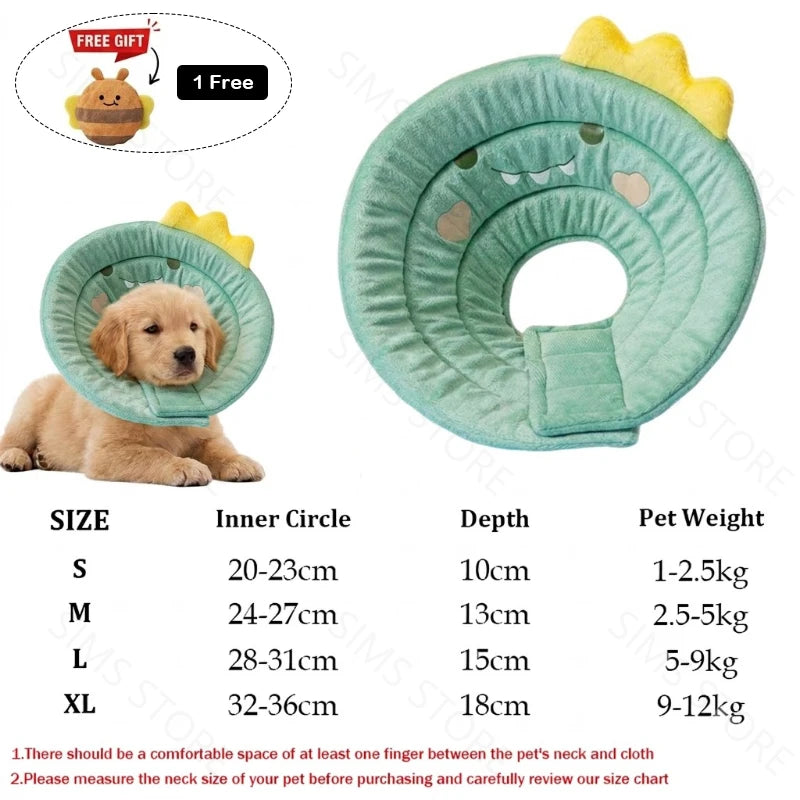 Soft Elizabeth Recovery Collar for Cats Dogs - Anti-Lick Bite Protection Cone