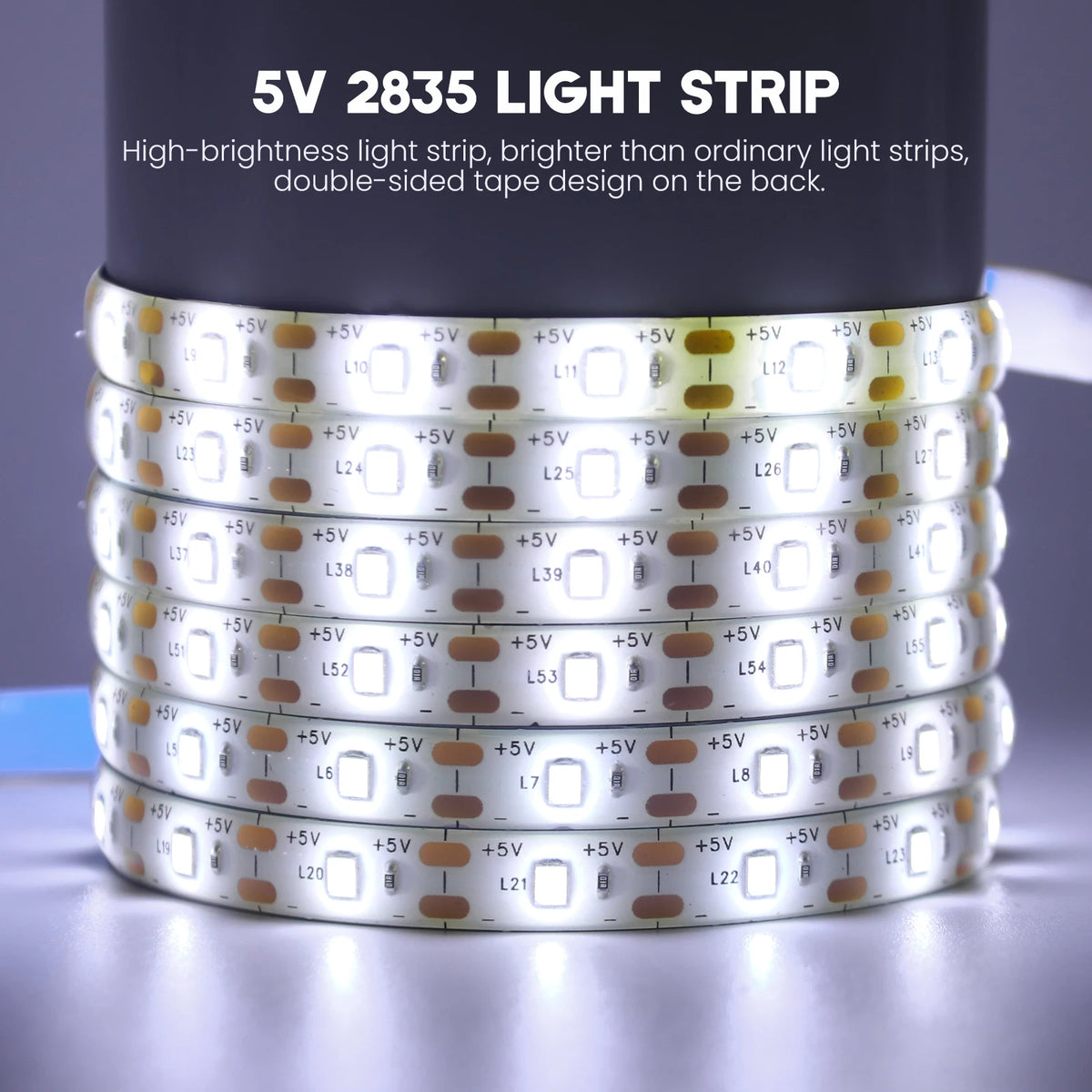 5V 2835 LED Strip Light 2835 60Leds/m Flexible Fita Led Tape
