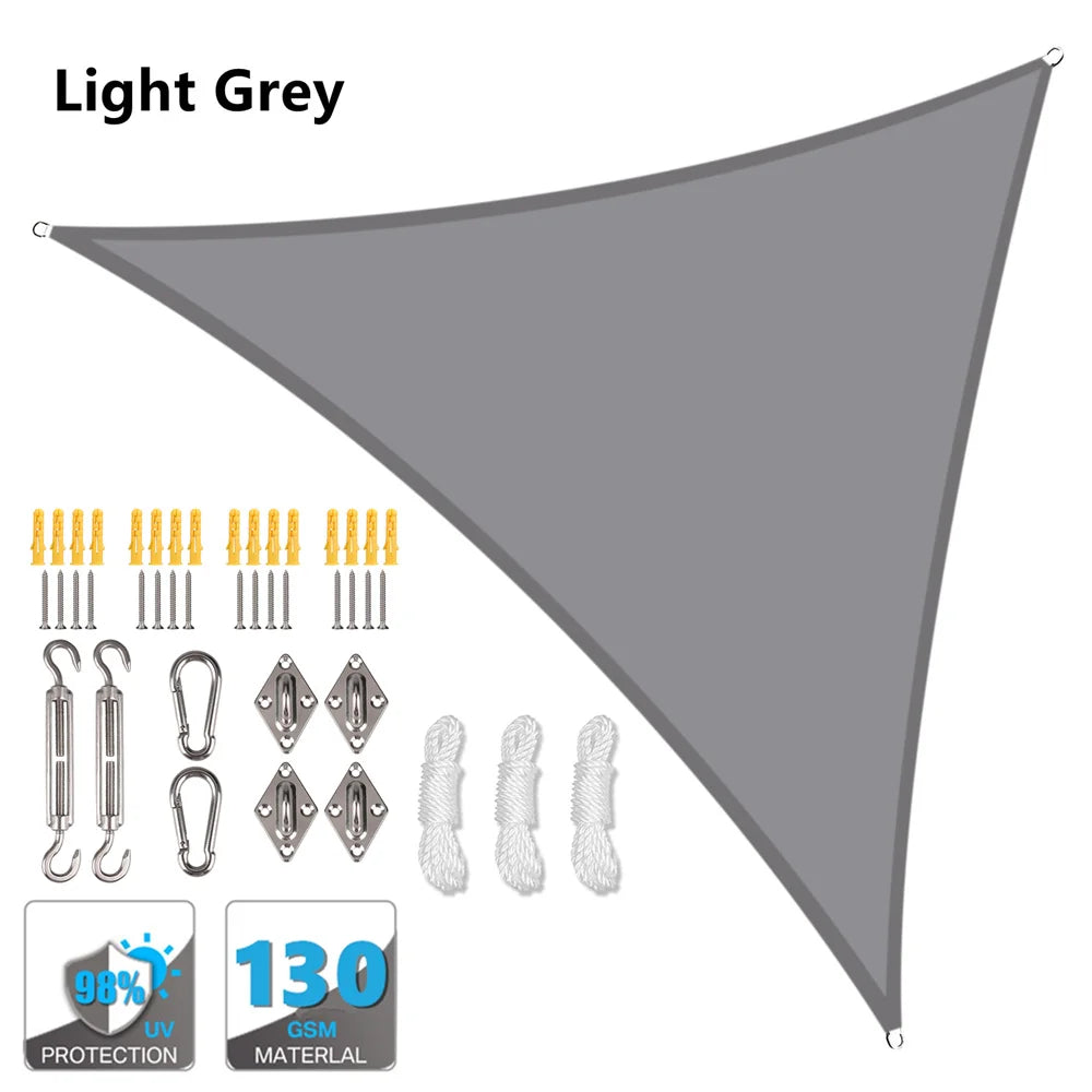 Waterproof Sun Shelter Triangle Sunshade Protection Outdoor