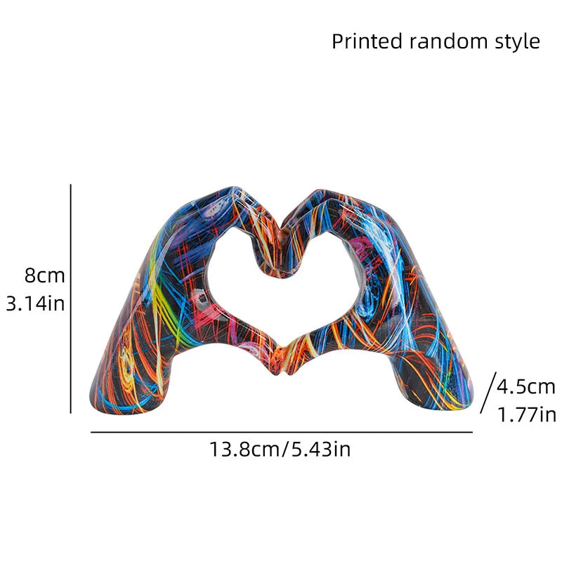 Water Transfer Small Love Gesture Sculpture