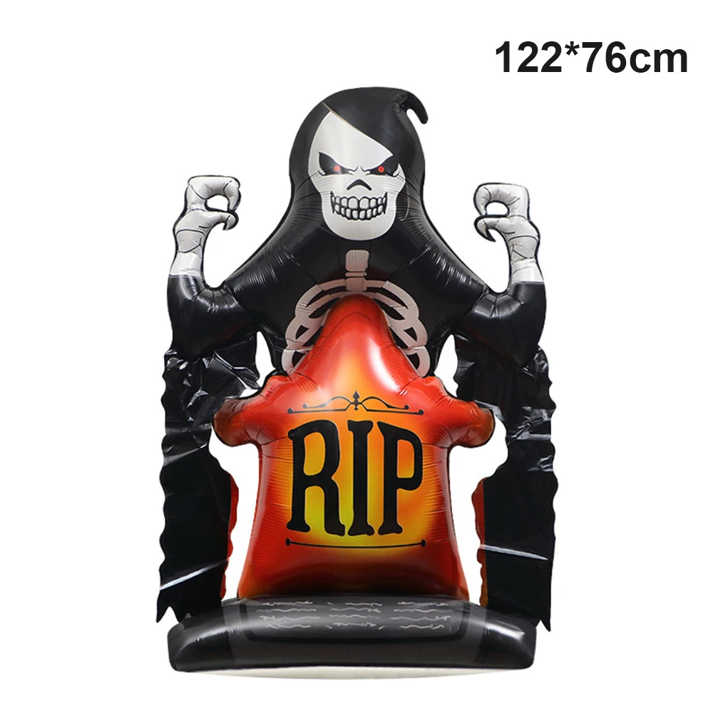 Halloween Decoration Balloons Foil Pumpkin Ghost Dead Tree Witch Mummy Bat Spider Balloon