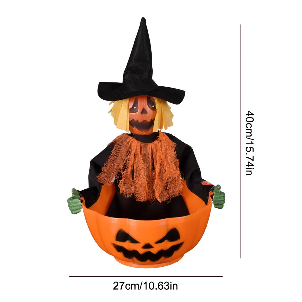 Halloween Decoration Hanging Pumpkin Head Scream