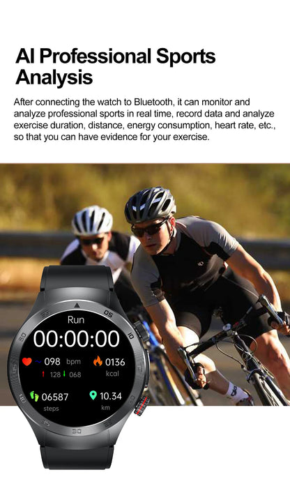 2025New Laser Therapy ECG+PPG Smartwatch For Men Women