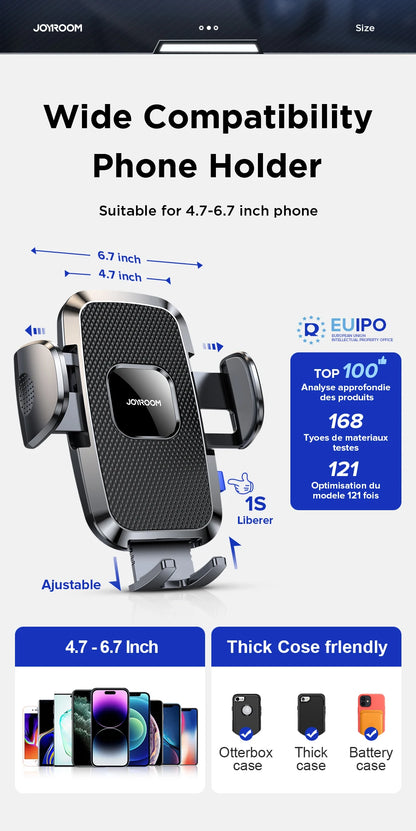 Joyroom Car Phone Holder Mount 360° Widest View Universal