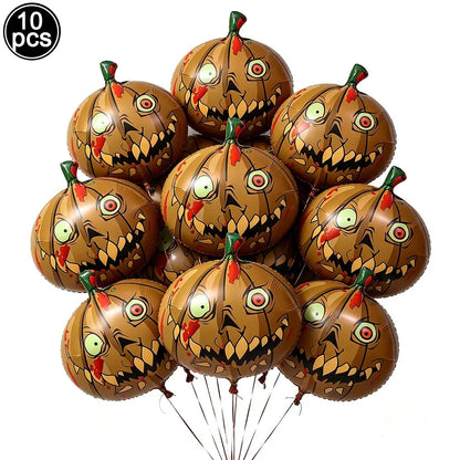 Large Halloween Standing Foil Balloons Haunted House Castle