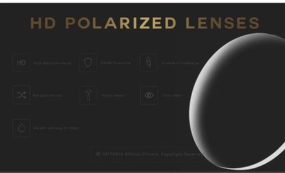 VEITHDIA Fashion Vintage Polarized Sunglasses for Men and Women