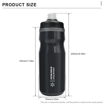 Bicycle Water Bottle Insulated Thermal 610ml Outdoor