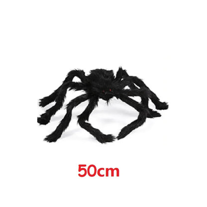 Halloween Plush Simulation Spider Colorful Black Ghost House