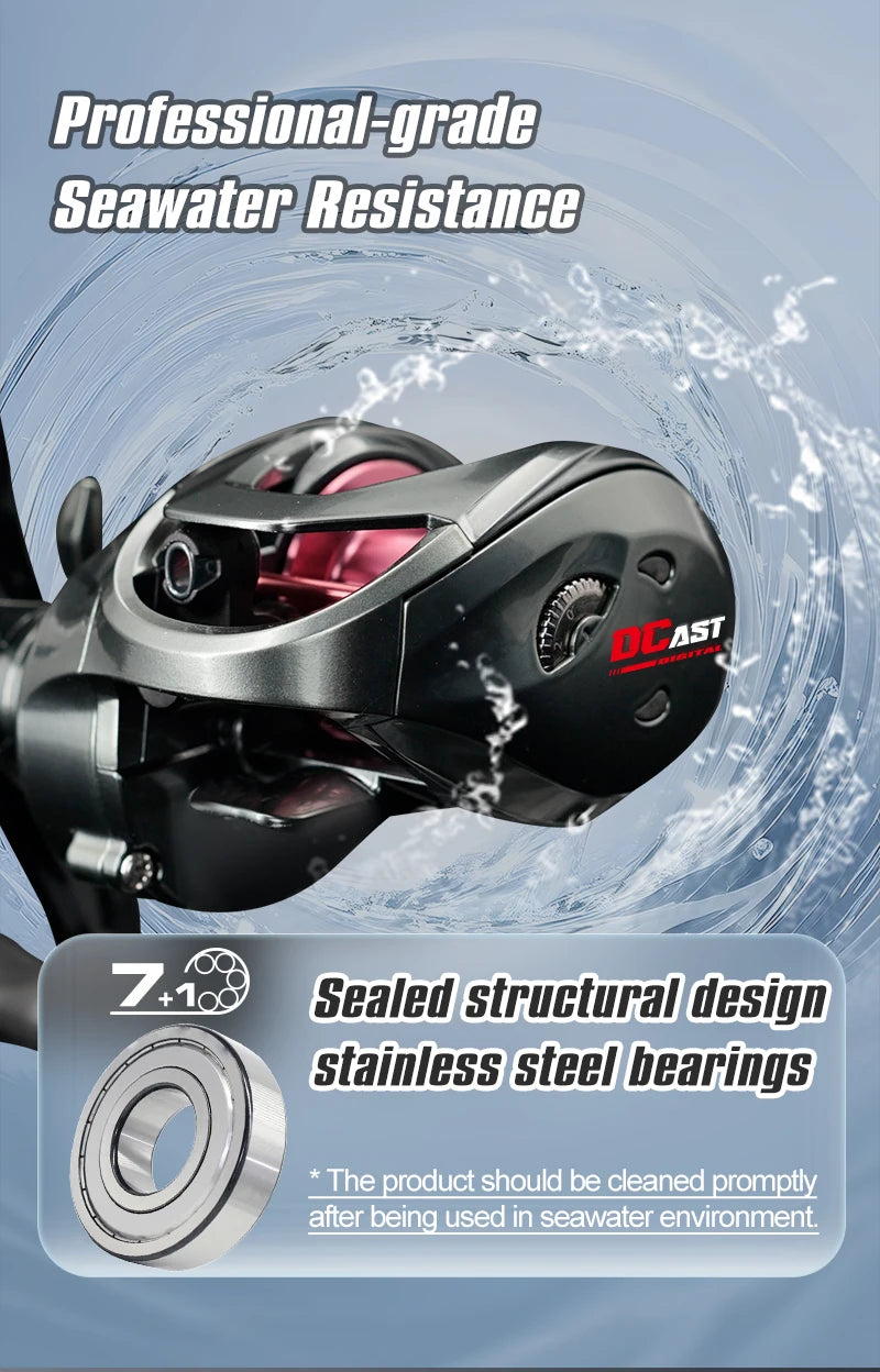 SEASIR DCAST DC Baitcasting Fishing Reel Digital Control