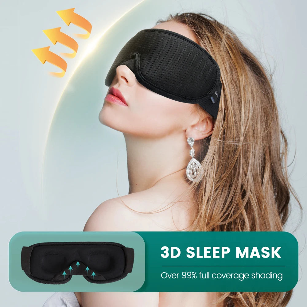 3D Sleep Mask Blindfold Sleeping Aid Eyepatch Eye Cover Sleep