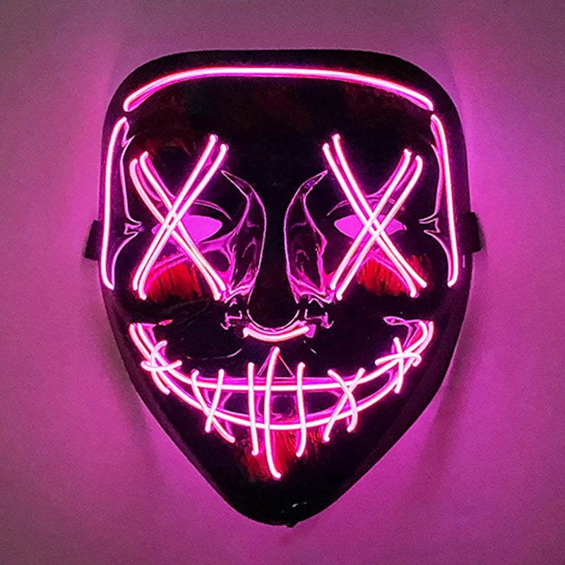 Halloween Party Supplies Luminous LED Purge Mask