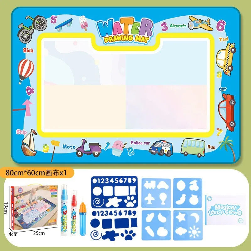 Magic Water Drawing Mat with Reusable Magic Pens