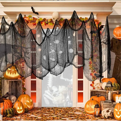 Halloween Decorations Black Creepy Gauze Cloth