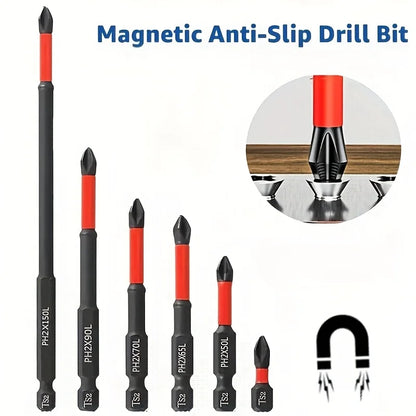 Magnetic Non-Slip Drill Bit Set for Electric and Hand Drivers