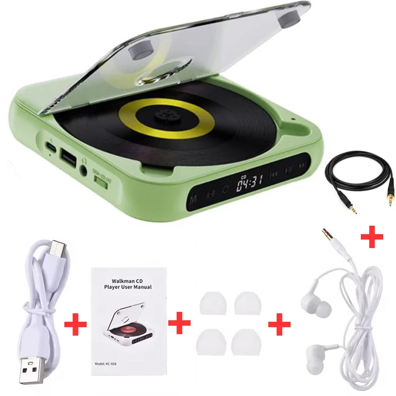 Bluetooth-Compatible CD Player LCD Screen Car CD Player