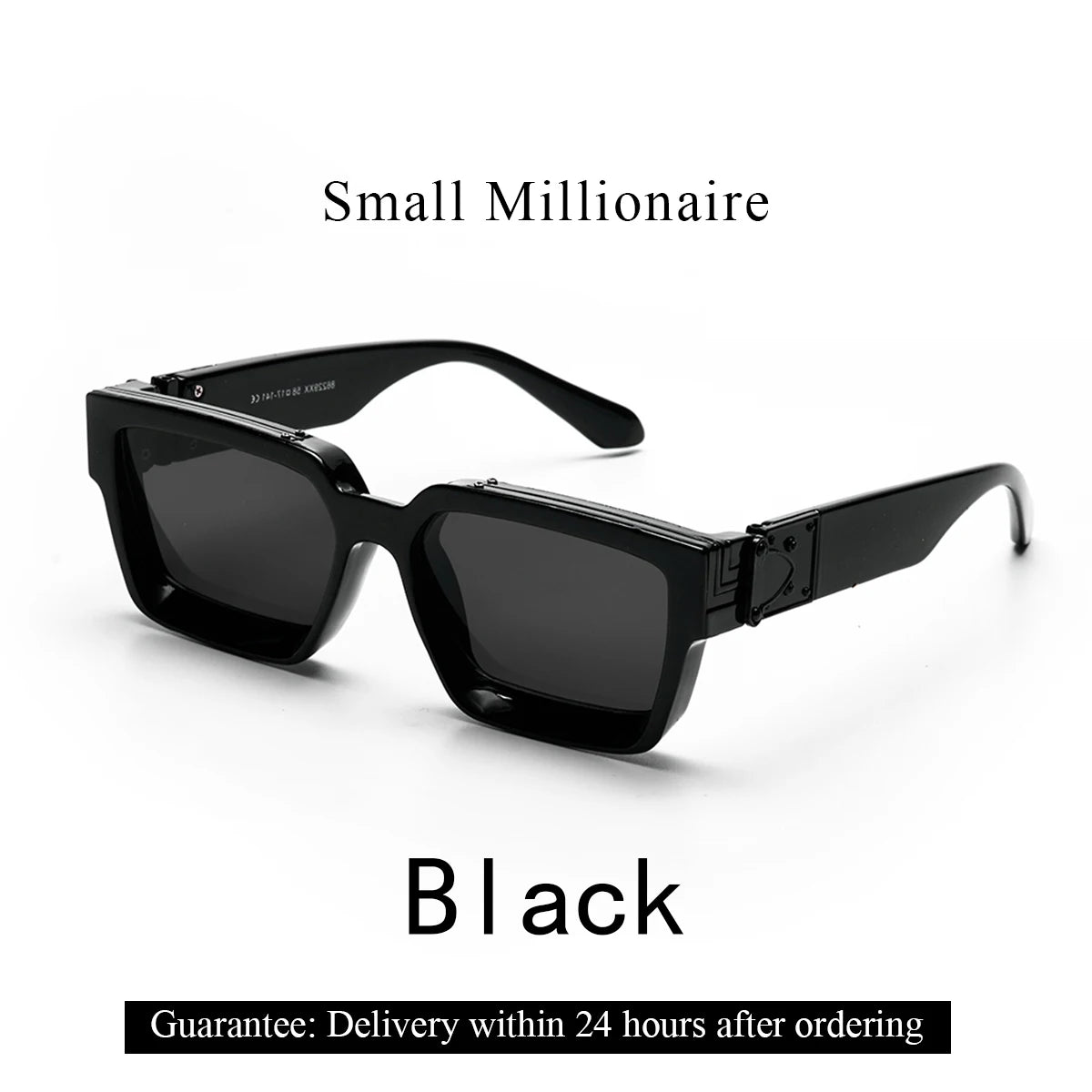 Retro Black Millionaire Shades Luxury Sunglasses