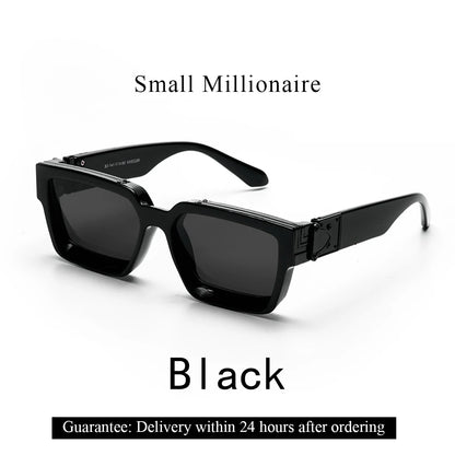 Retro Black Millionaire Shades Luxury Sunglasses