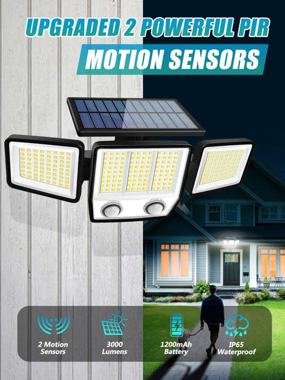Solar Motion Sensor Outdoor Lights LED Outdoor Solar Garden