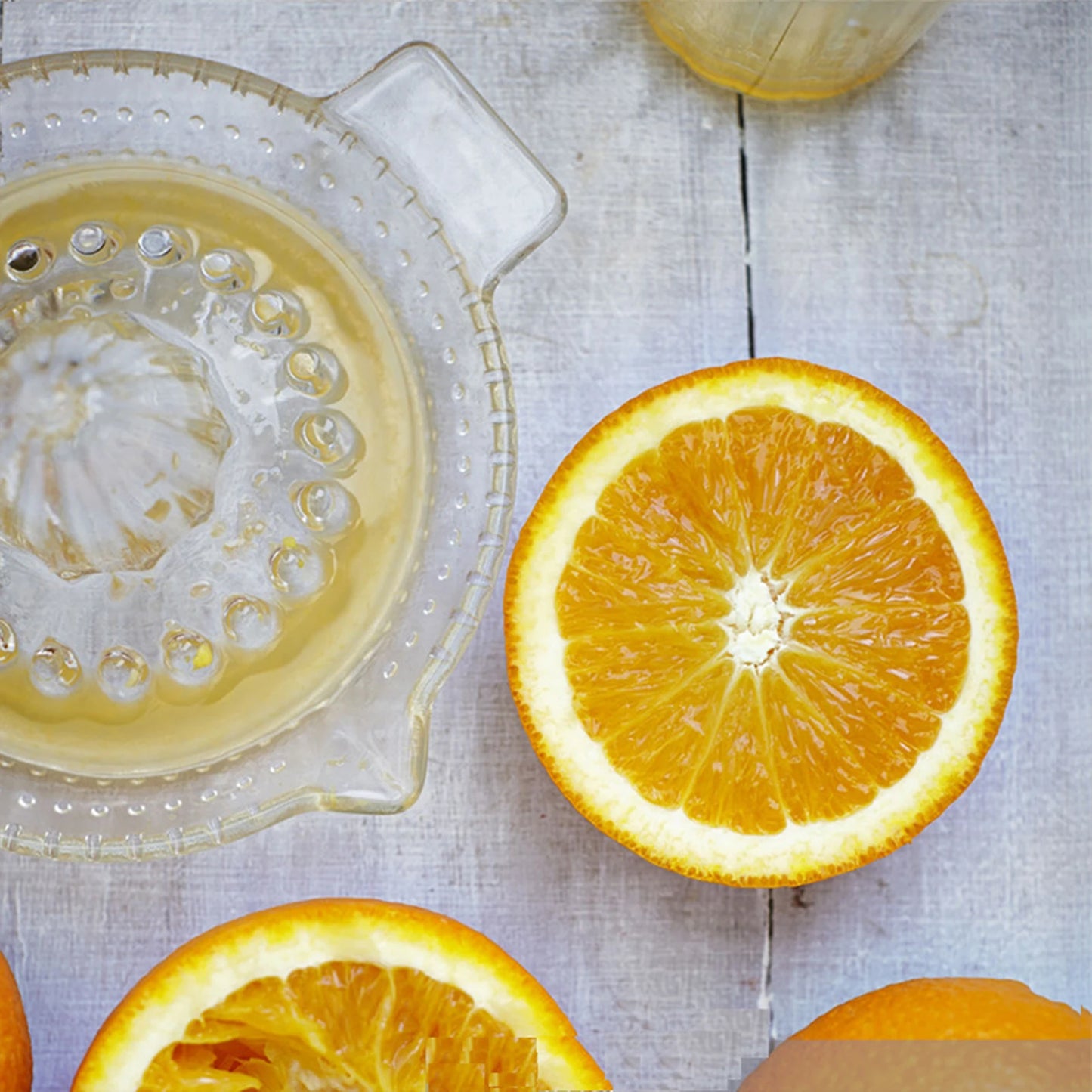 Glass Manual Lemon Juicer Orange Squeezer Juice Extractor