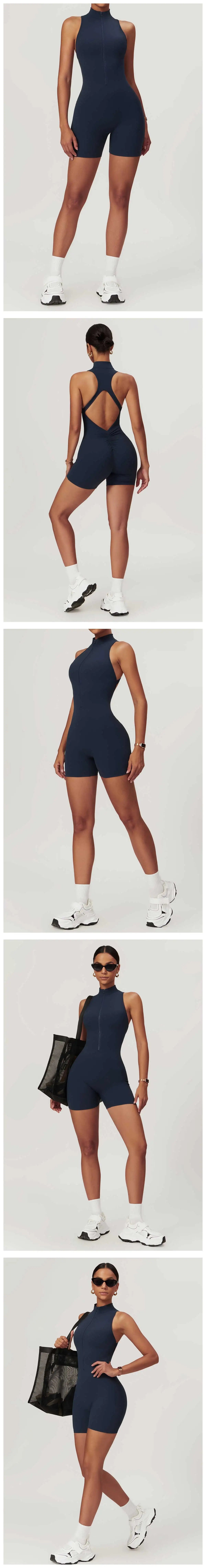 Scrunch Sports Overalls Gym Jumpsuit Women's Fitness