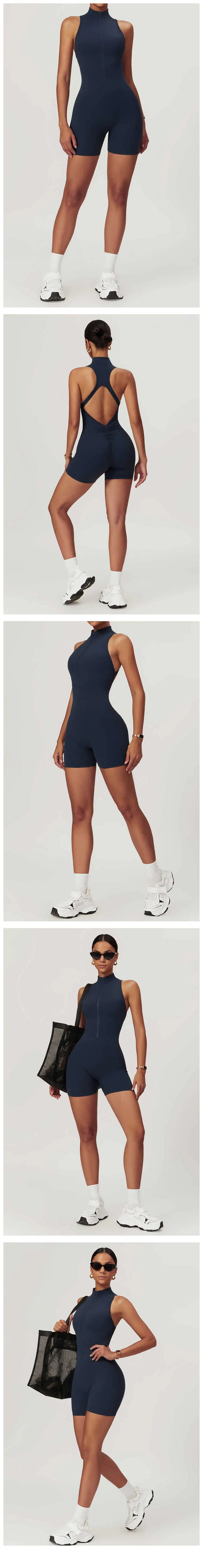 Scrunch Sports Overalls Gym Jumpsuit Women's Fitness