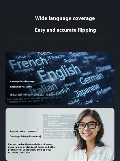 INMO Go2 Smart AR Translation Glasses Wireless AI Assistant