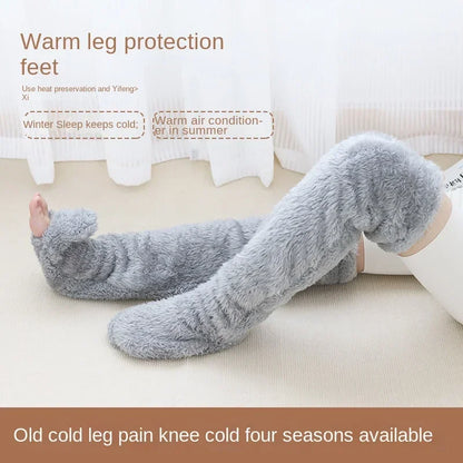 Hot Fluffy Thigh High Socks for Pregnant Women Leggings