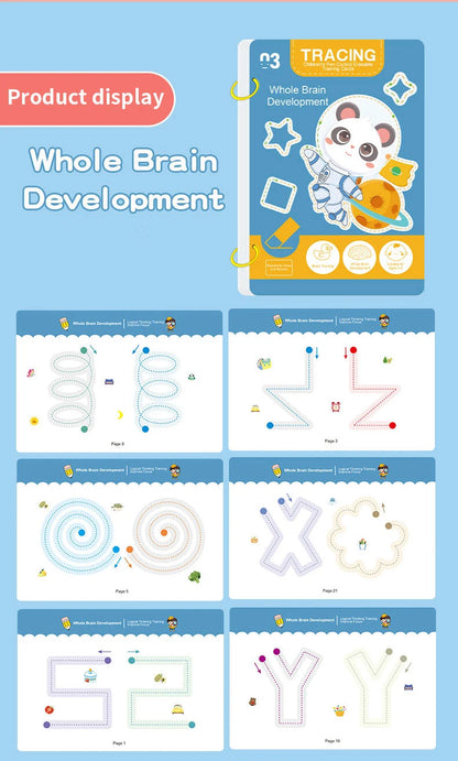 34-Page Children's Reusable Workbook Set