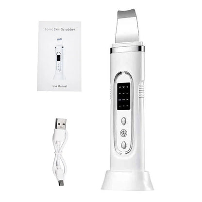 Ultrasonic Skin Scrubber Electric Facial Cleansing Pore