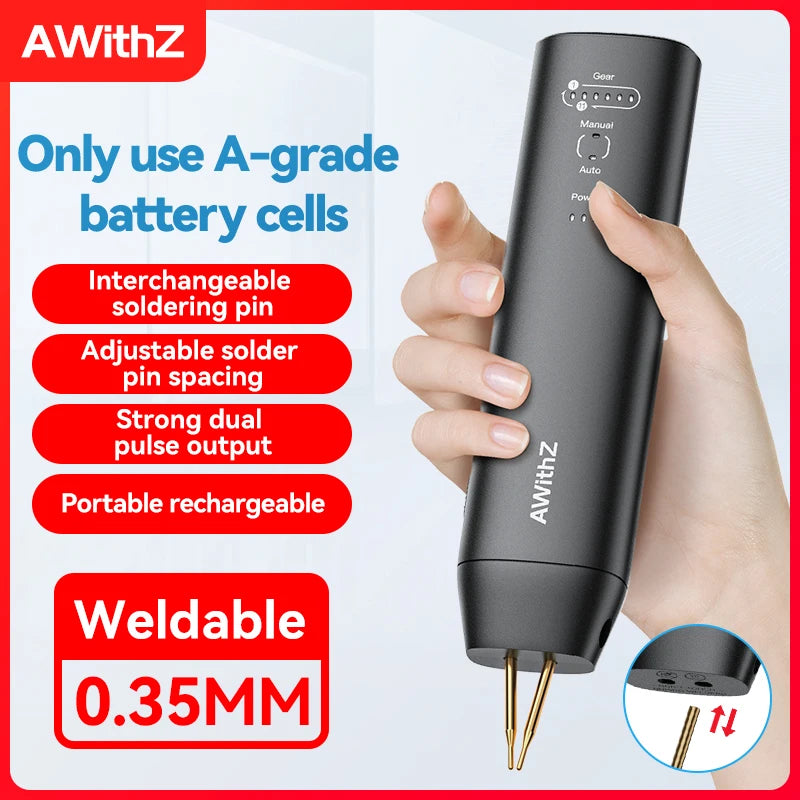 AWithZ 90 Gears Adjustable Spot Welder Portable Handheld