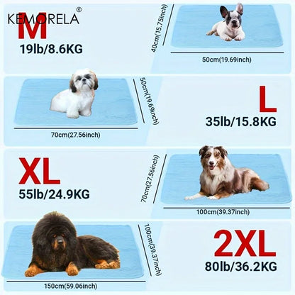 Ice-Cool Summer Pet Cooling Mat and Bed Sweat-Absorbent