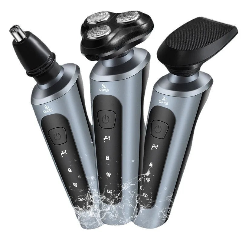 New 9D Man Electric Razor Face Shaver USB Full-body Trimmer