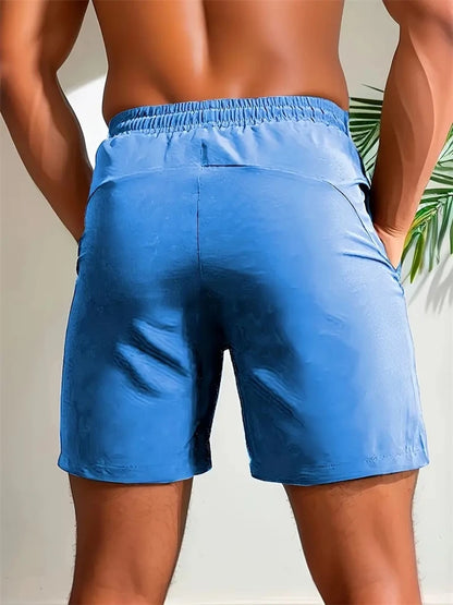 Summer Shorts Men Gym Sport Running Squat Fitness Workout