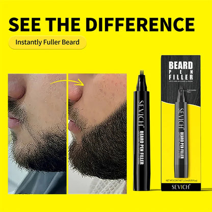Beard Filler Pen Waterproof Black Brown Beard Coloring