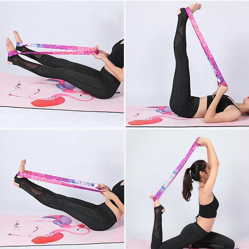New Yoga Mat Strap for Yoga Stretching Band Elastic Bands
