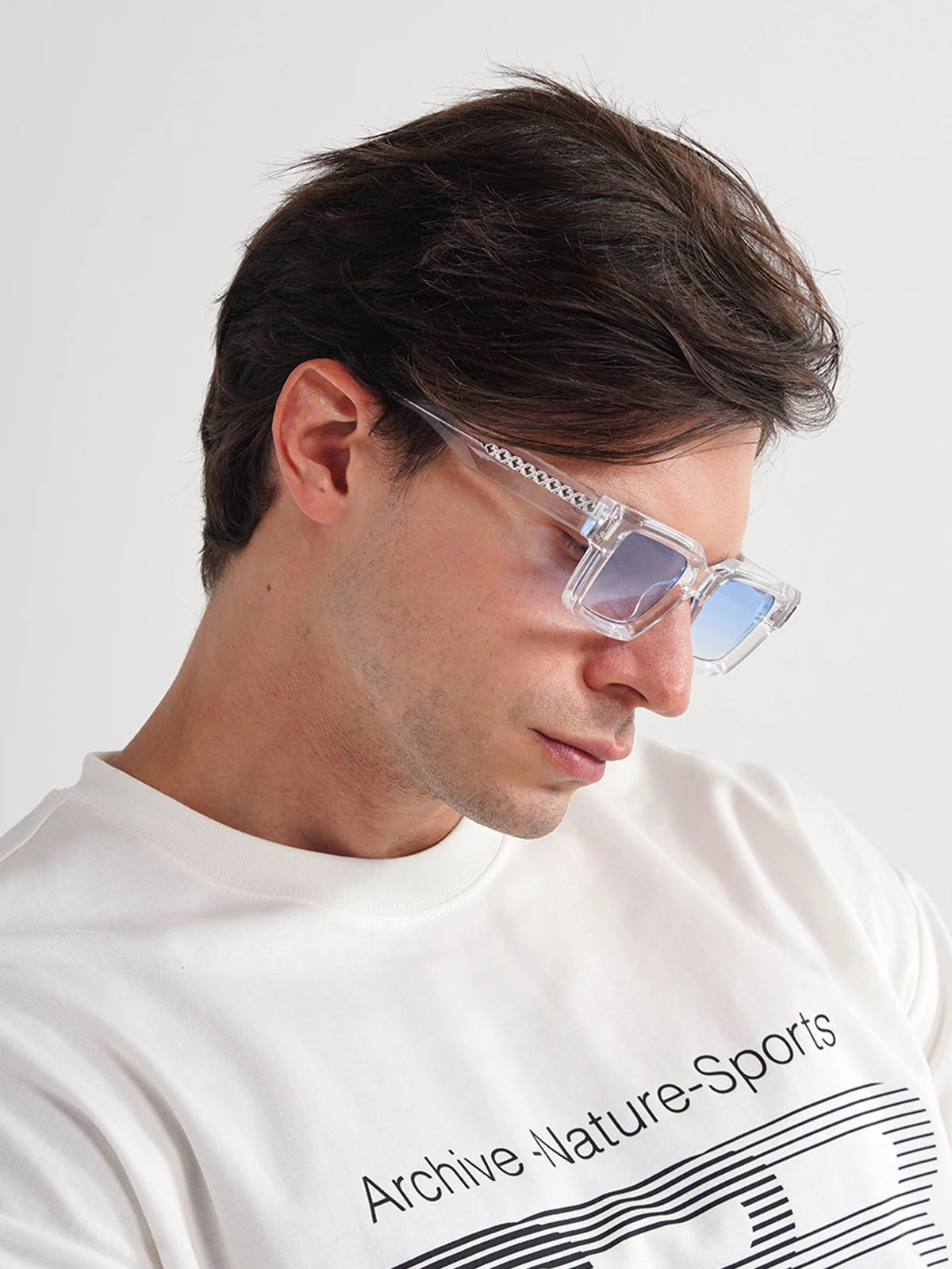 Ruiao retro black designer sunglasses vintage eyewear