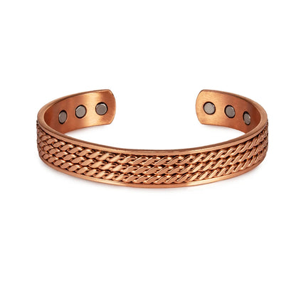 Vinterly Twisted  Magnetic Therapy Adjustable Wide Bangles