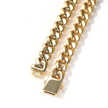 316 Stainless Steel Plated 18k Gold Fashion Hip Hop Bracelet
