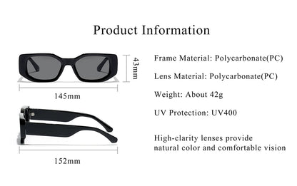 New Black Classic Retro Designer Branded Concave Sunglasses