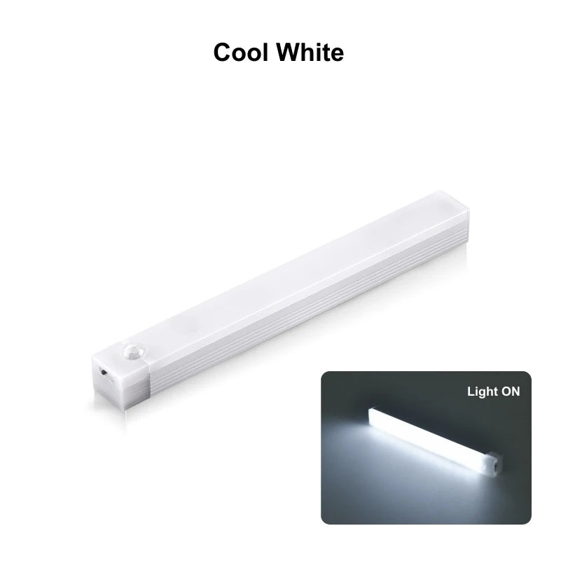 Motion Sensor LED Bar Light USB Type C Rechargeable Induction