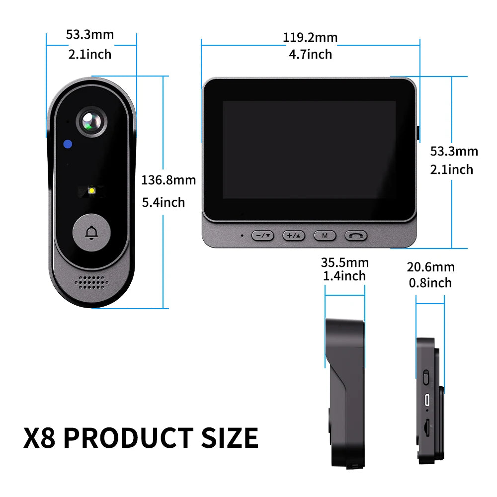 Wireless Video Doorbell Camera Home Security