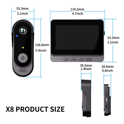 Wireless Video Doorbell Camera Home Security