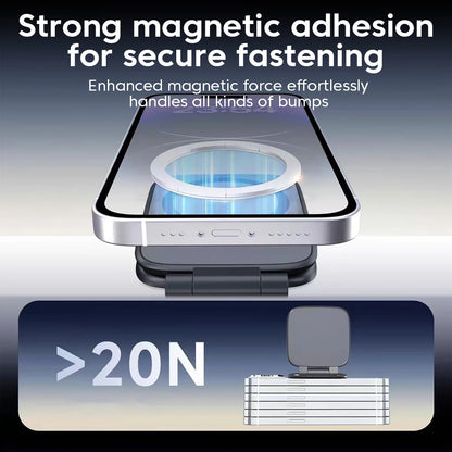 Ultrathin Car Magnetic Mobile Phone Holder Adjustable Foldable