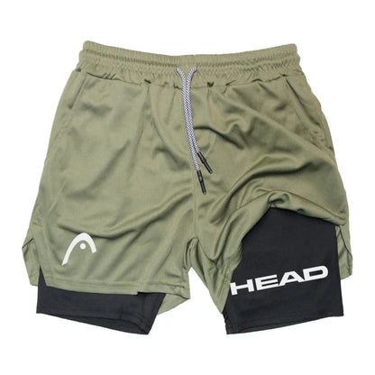 Anime Berserk Head Running Shorts Men Fitness Gym Training