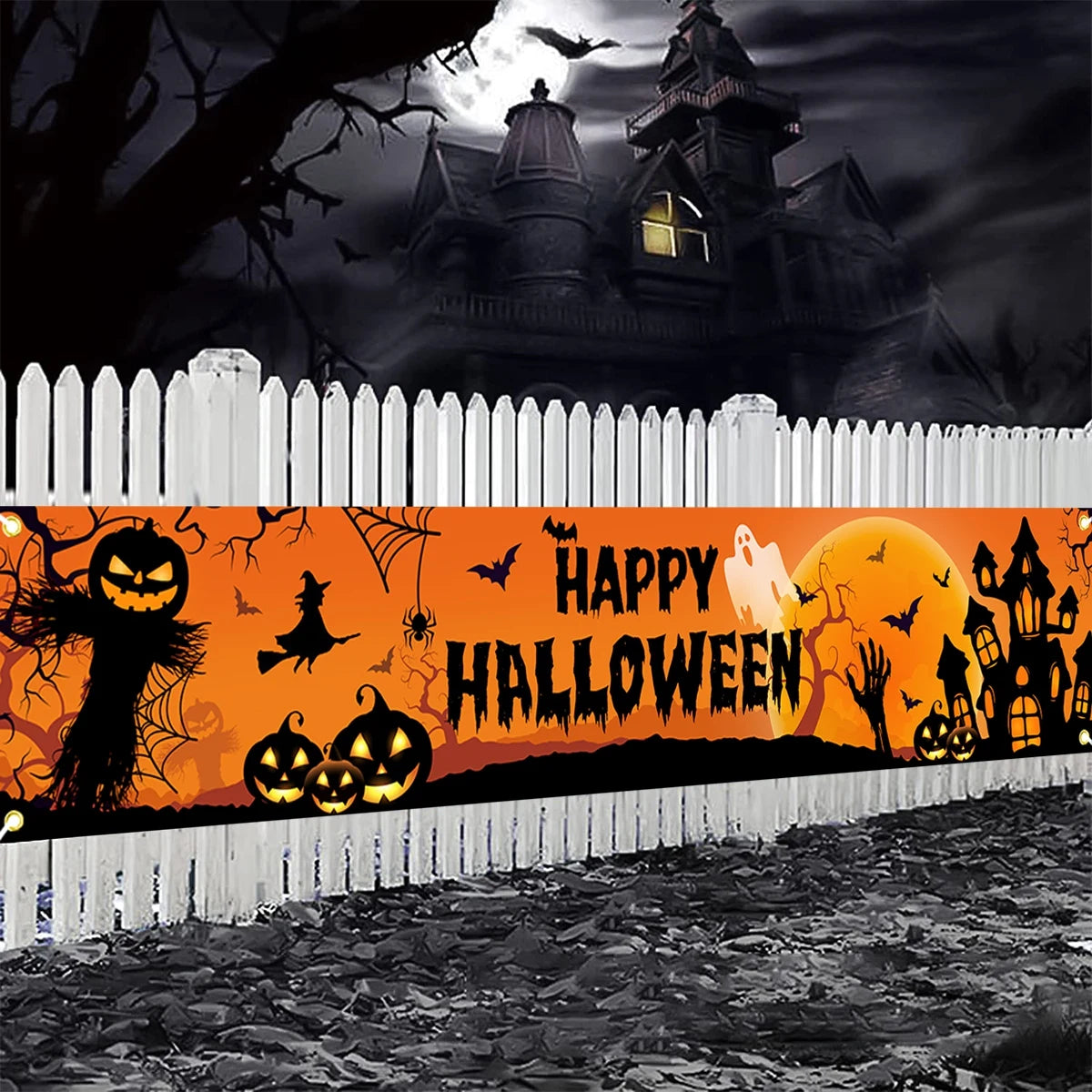 Happy Halloween Outdoor Banner Happy Halloween Decoration