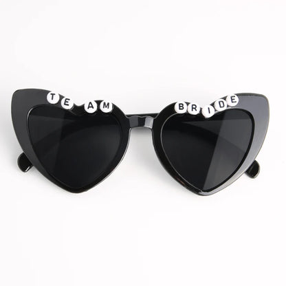 Heart Shaped Sunglasses Wedding Bride Bridesmaid
