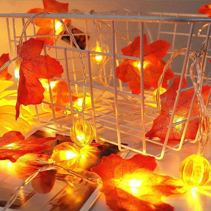 LED Halloween Light Garland Battery Powered Pumpkin