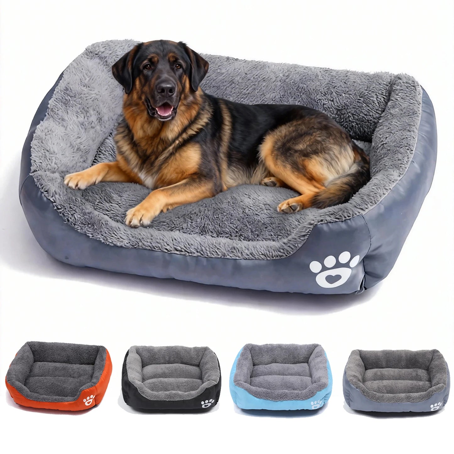 Soft Square Large Dog Sofa Elastic House Cushion