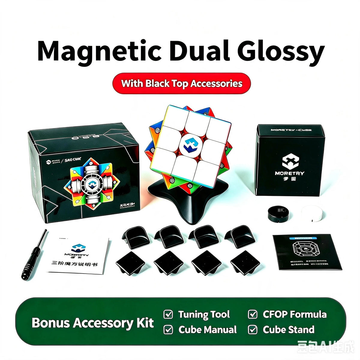 Moretry & SaoCube TianMa X3+ Maglev Ball Core 3x3 Glossy